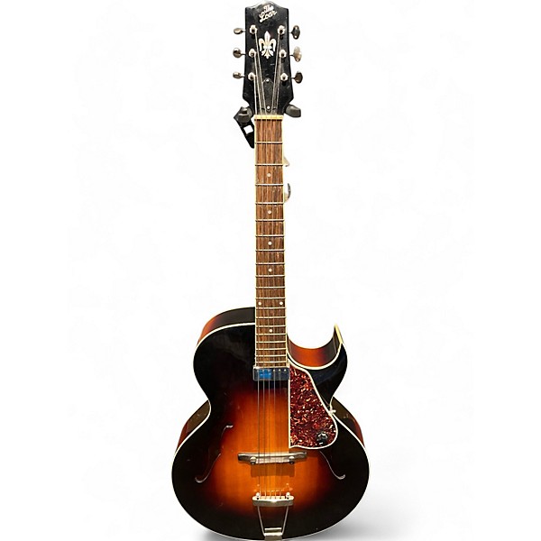 Used The Loar LH350VS 2 Color Sunburst Hollow Body Electric Guitar