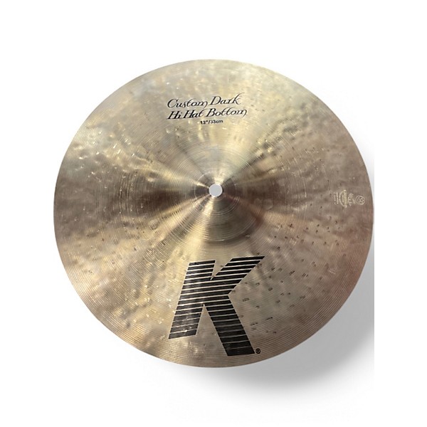 Used Zildjian 13in K Custom Dark Hi Hat Bottom Cymbal