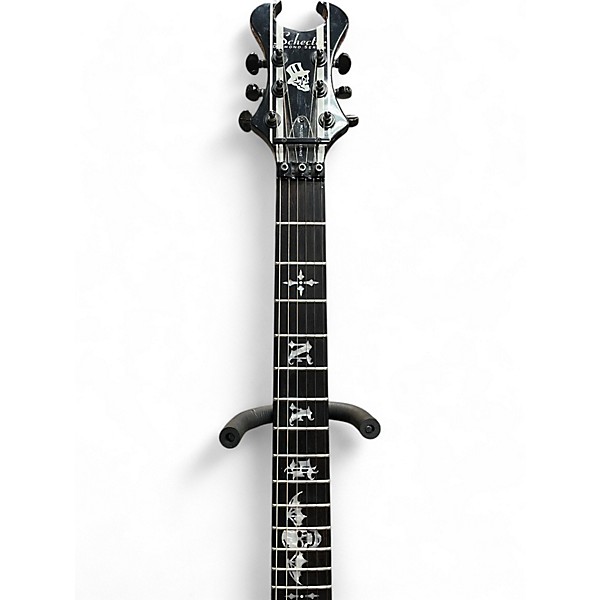 Used Schecter Guitar Research Synyster Gates Signature Custom Black and White Solid Body Electric Guitar