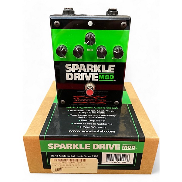 Used Voodoo Lab Sparkle Drive Mod Overdrive Effect Pedal