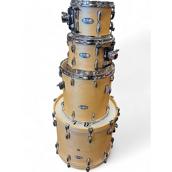 Used Pearl 4 Piece Masters Maple Complete Natural Drum Kit
