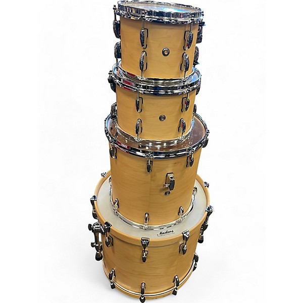 Used Pearl 4 Piece Masters Maple Complete Natural Drum Kit