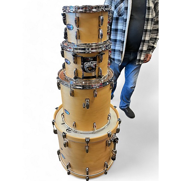 Used Pearl 4 Piece Masters Maple Complete Natural Drum Kit