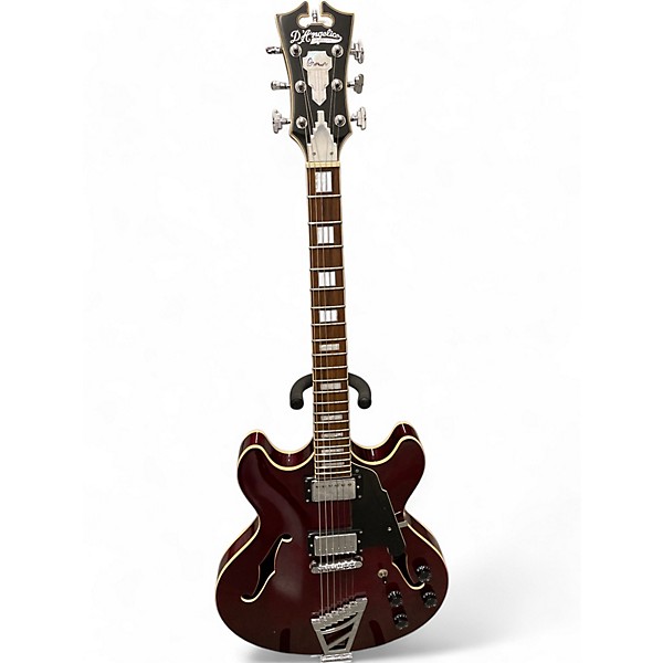 Used D'Angelico Premier Series DC CHERRY RED Hollow Body Electric Guitar