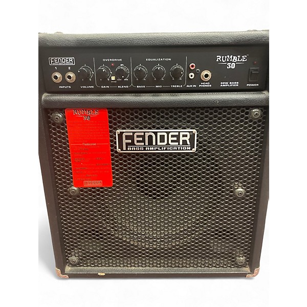 Used Fender Rumble 30 30W 1x10 Bass Combo Amp