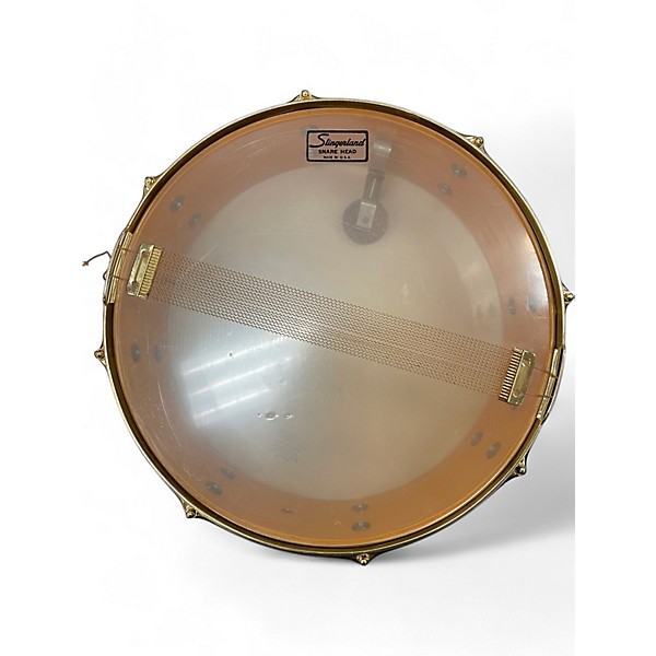 Vintage 1960s Slingerland 14X6 BRASS OVER WOOD BRASS Drum