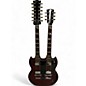 Used 2001 Gibson EDS1275 SG Double Neck Heritage Cherry Solid Body Electric Guitar thumbnail