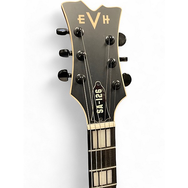 Used EVH SA126 Special Matte Army Green Hollow Body Electric Guitar