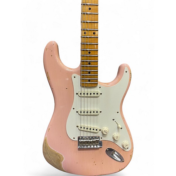 Used Fender CUSTOM SHOP 1955 STRATOCASTER HEAVY RELIC Shell Pink Solid Body Electric Guitar
