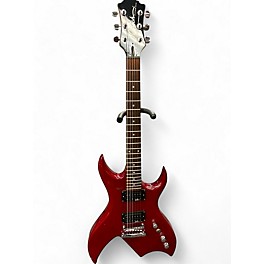 Used B.C. Rich platimum series bich Trans Red Solid Body Electric Guitar