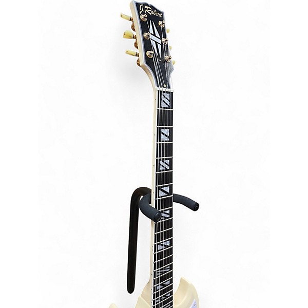 Used J. Robert SG STYLE AGED WHITE Solid Body Electric Guitar