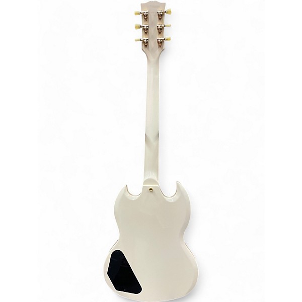 Used J. Robert SG STYLE AGED WHITE Solid Body Electric Guitar