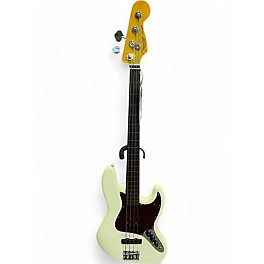 Used Fender American Professional II Fretless Jazz Bass Olympic White Electric Bass Guitar