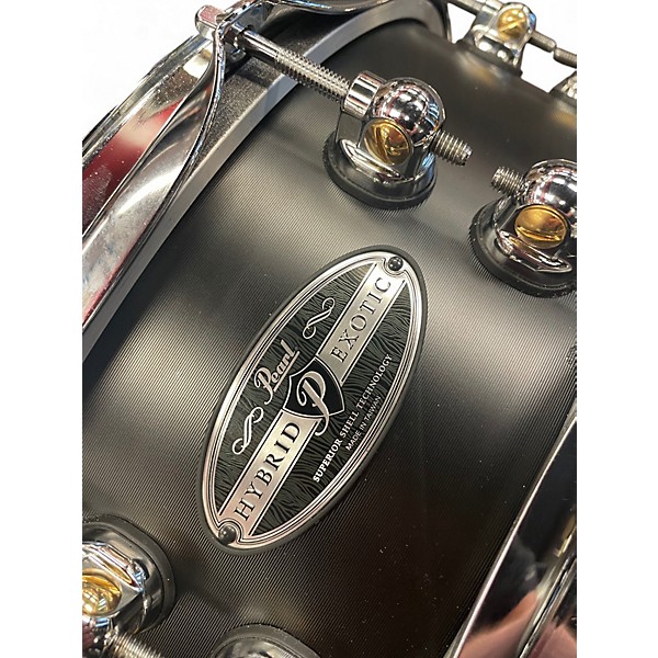 Used Pearl 14in pearl hybrid exotic aluminium black Drum