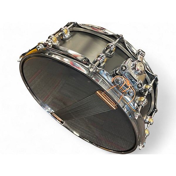 Used Pearl 14in pearl hybrid exotic aluminium black Drum