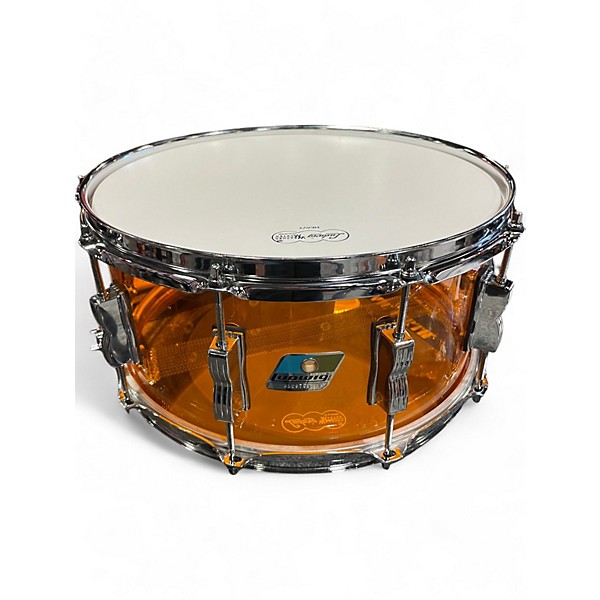 Used Ludwig 14X6.5 Vistalite Snare Amber Drum