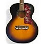 Used Epiphone Inspired by Gibson J200 Aged Vintage Sunburst Acoustic Electric Guitar