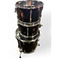 Used 1970s Premier 4 Piece Elite Black Drum Kit