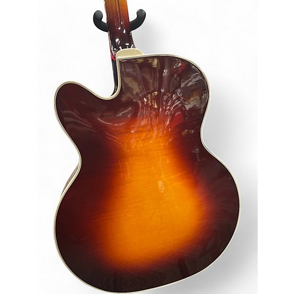 Vintage 1985 Guild X500 Cherry Sunburst Hollow Body Electric Guitar