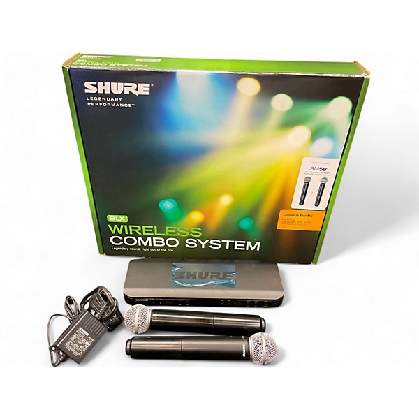 Used Shure BLX288/SM58 Dual Wireless Microphone H9 Wireless System