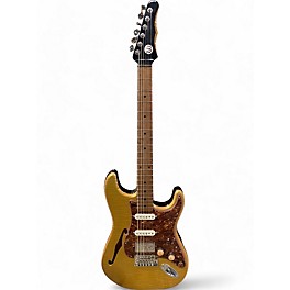 Used Walsh HSS THINLINE STRAT Gold Top Hollow Body Electric Guitar
