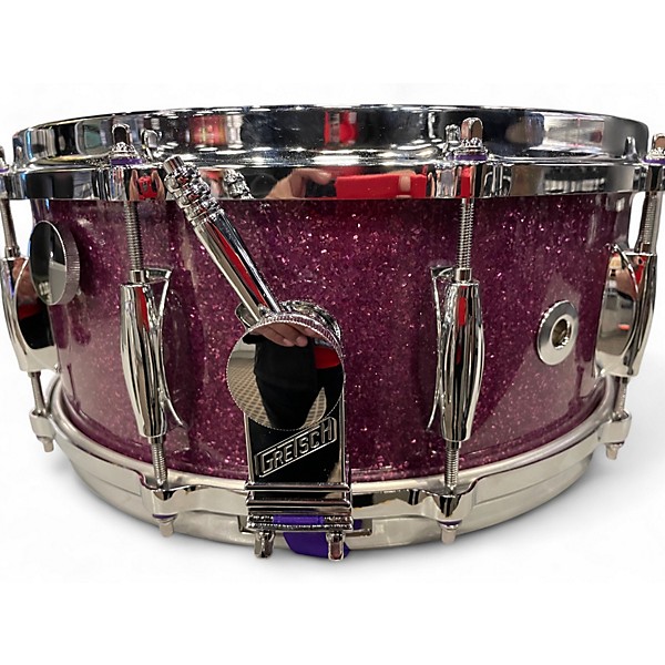 Used 2024 Gretsch Drums 6.5X14 Gretsch USA Purple Glass Drum