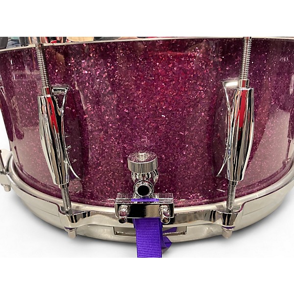 Used 2024 Gretsch Drums 6.5X14 Gretsch USA Purple Glass Drum