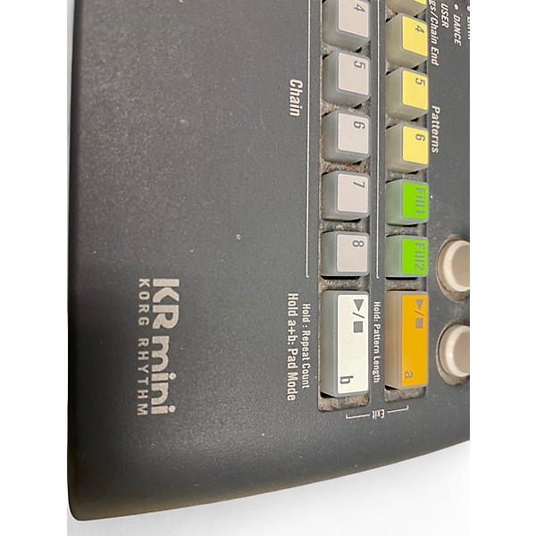 Used KORG KR-MINI Drum Machine