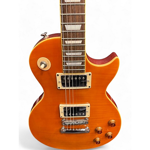 Used Aladdin SINGLE CUT Amber Solid Body Electric Guitar