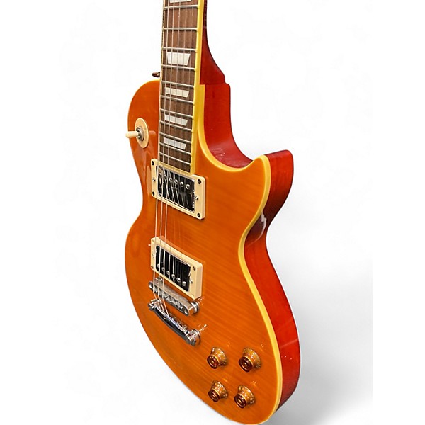 Used Aladdin SINGLE CUT Amber Solid Body Electric Guitar