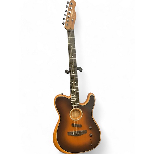 Used Fender American Acoustasonic Telecaster SHADOWBURST Acoustic Electric Guitar