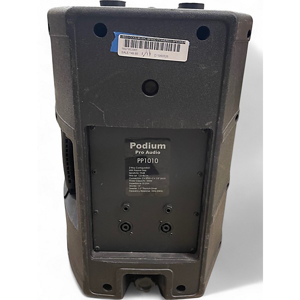 Used Podium Pro Audio PP1010 Unpowered Speaker