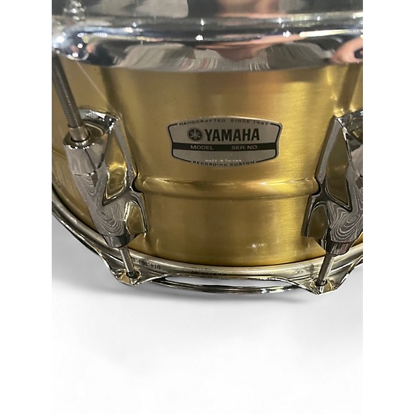 Used Yamaha 14in Recording custom brass Drum