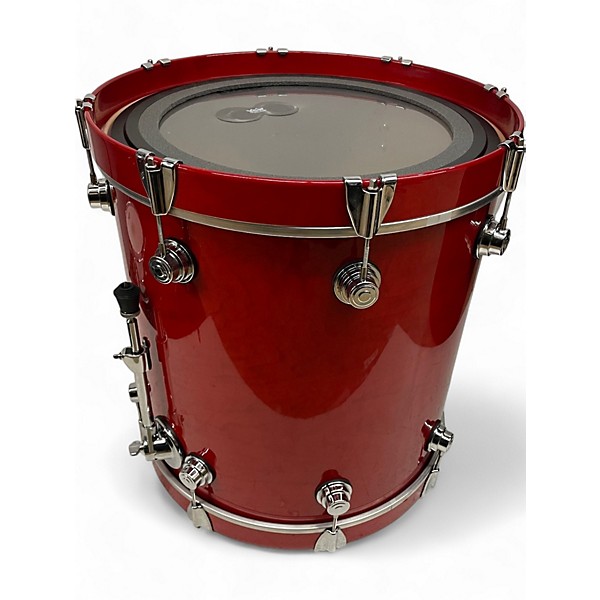 Used DW 3 Piece COLLECTOR SERIES MAPLE BLOOD RED LACQUER Drum Kit