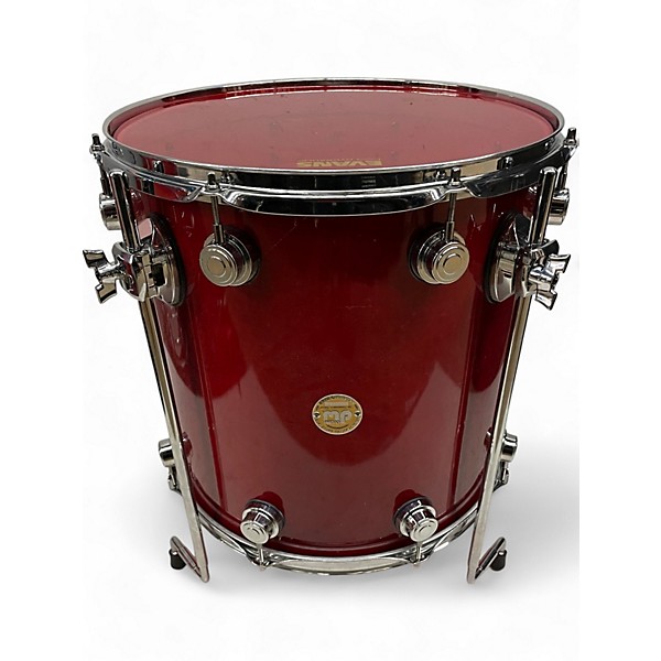 Used DW 3 Piece COLLECTOR SERIES MAPLE BLOOD RED LACQUER Drum Kit