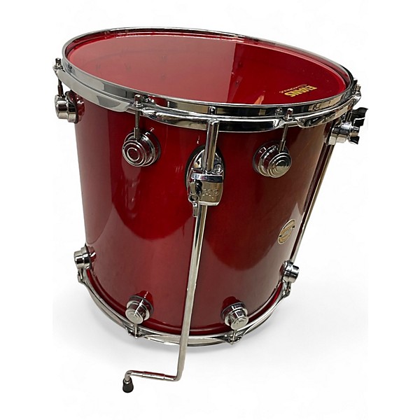 Used DW 3 Piece COLLECTOR SERIES MAPLE BLOOD RED LACQUER Drum Kit