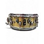 Used Mapex 14X5.5 Black Panther Metallion Brushed Brass Drum thumbnail