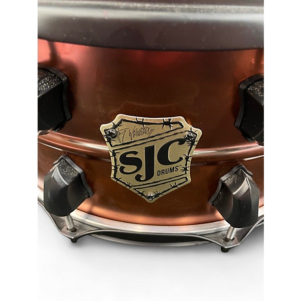 Used SJC Drums 6X14 THE CRUCIBLE ROLLED BRASS Drum