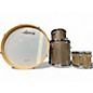 Used Ludwig 4 Piece Signet 105 Gigabeat teak Drum Kit thumbnail