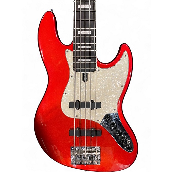 Used Sire Marcus Miller V7 Alder 5 String Metallic Red Electric Bass Guitar