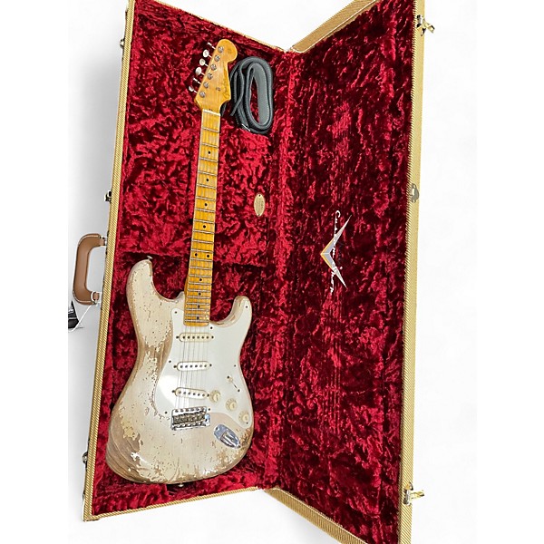 Used 2022 Fender Custom Shop 57 Stratocaster SHRL White blonde Solid Body Electric Guitar