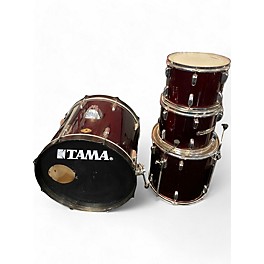 Used TAMA 4 Piece swingstar Wine Red Drum Kit