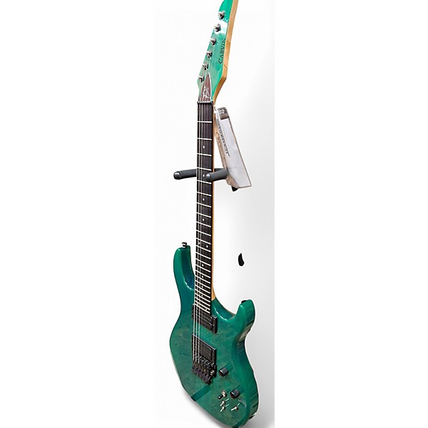Used 1990s Carvin DC127 Emerald Green Solid Body Electric Guitar
