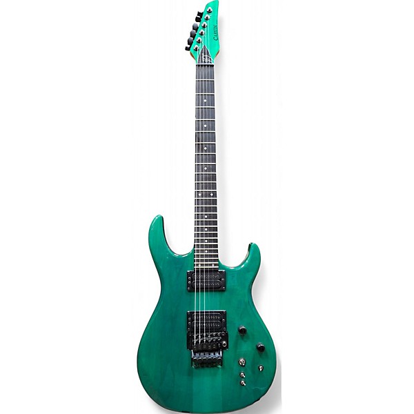 Used 1990s Carvin DC127 Emerald Green Solid Body Electric Guitar