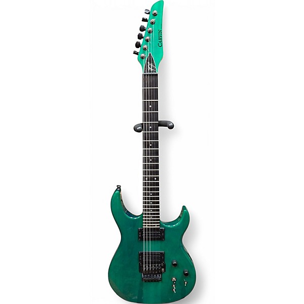 Used 1990s Carvin DC127 Emerald Green Solid Body Electric Guitar