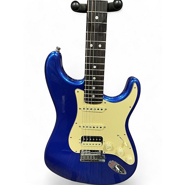 Used Fender American Ultra Stratocaster HSS COBRA BLUE Solid Body Electric Guitar