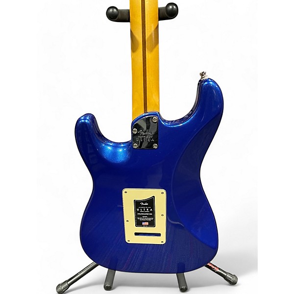 Used Fender American Ultra Stratocaster HSS COBRA BLUE Solid Body Electric Guitar