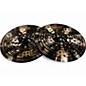 Used MEINL 14in classic custom dark hihat pair Cymbal thumbnail