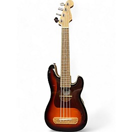 Used 2022 Fender Fullerton Stratocaster Acoustic-Electric Ukulele Bass 2 Color Sunburst Ukulele