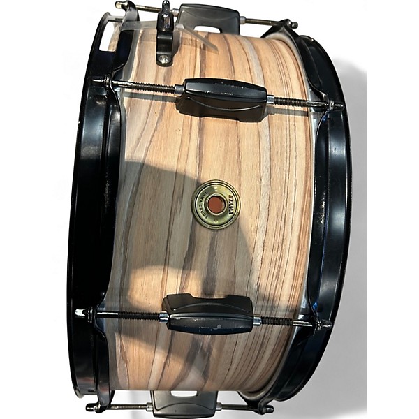 Used TAMA 14in Wood Works Zebra Wood Drum